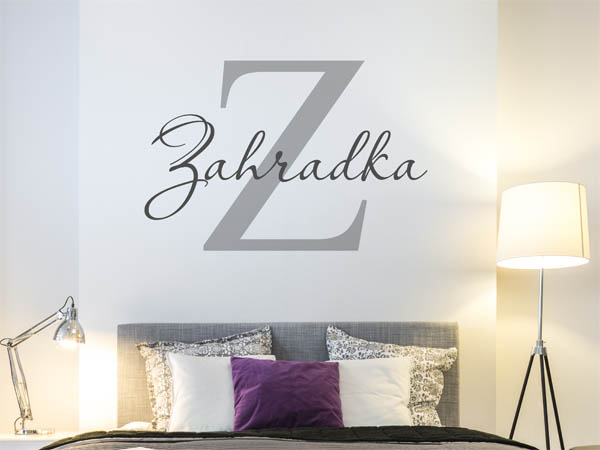 Wandtattoo Zahradka Nachname
