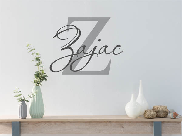 Wandtattoo Zajac Nachname