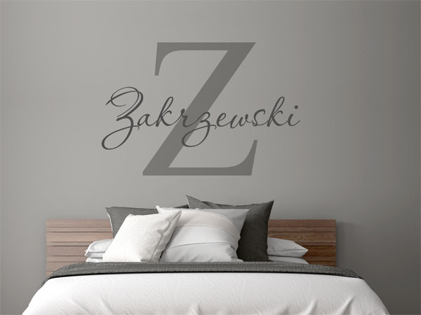 Wandtattoo Zakrzewski Nachname