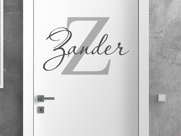 Wandtattoo Zander Nachname