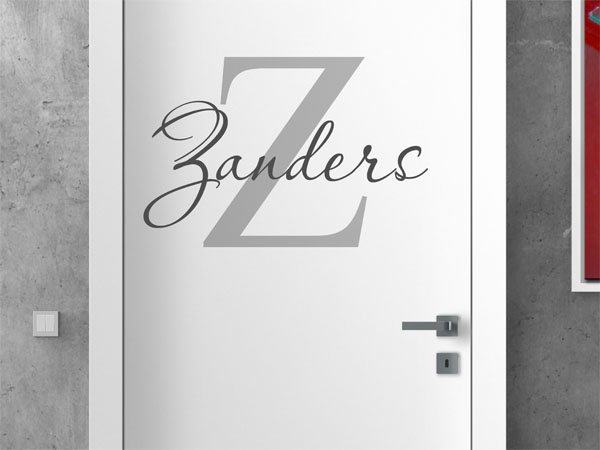 Wandtattoo Zanders Nachname
