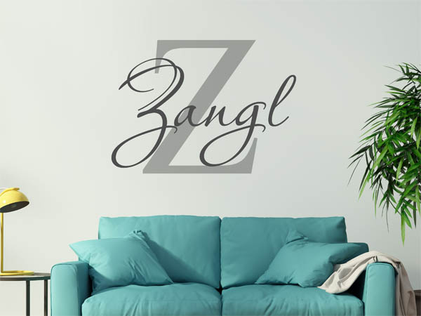 Wandtattoo Zangl Nachname