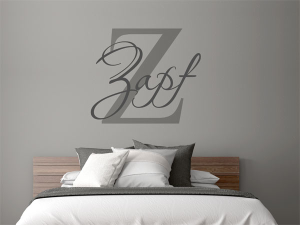 Wandtattoo Zapf Nachname