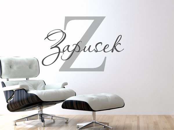 Wandtattoo Zapusek Nachname