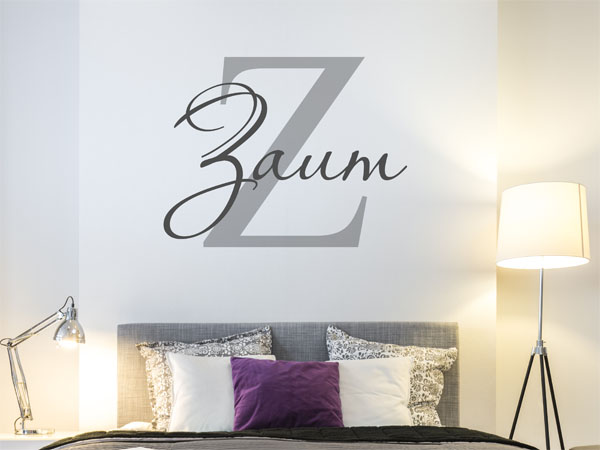 Wandtattoo Zaum Nachname