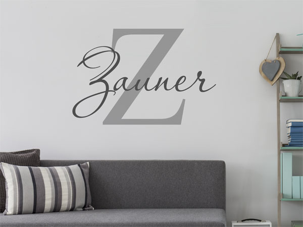 Wandtattoo Zauner Nachname