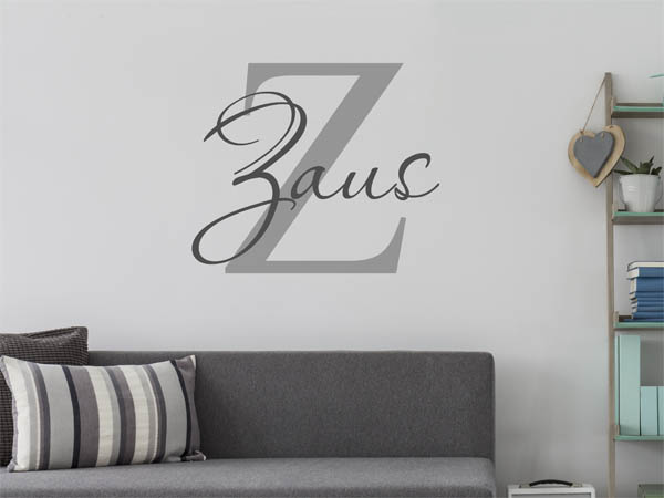 Wandtattoo Zaus Nachname