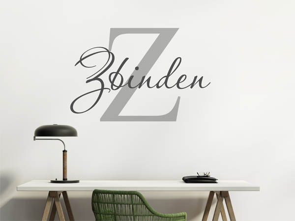 Wandtattoo Zbinden Nachname