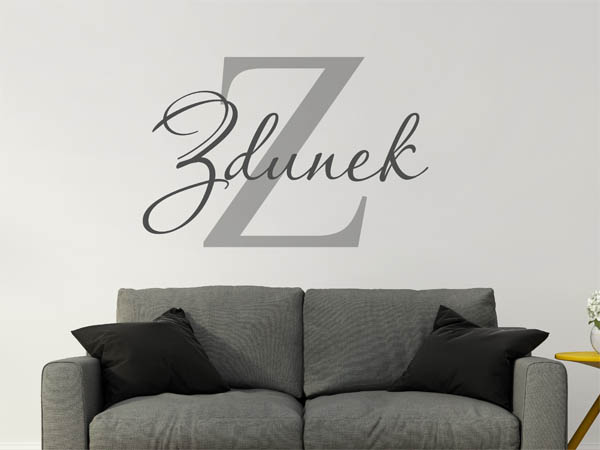 Wandtattoo Zdunek Nachname