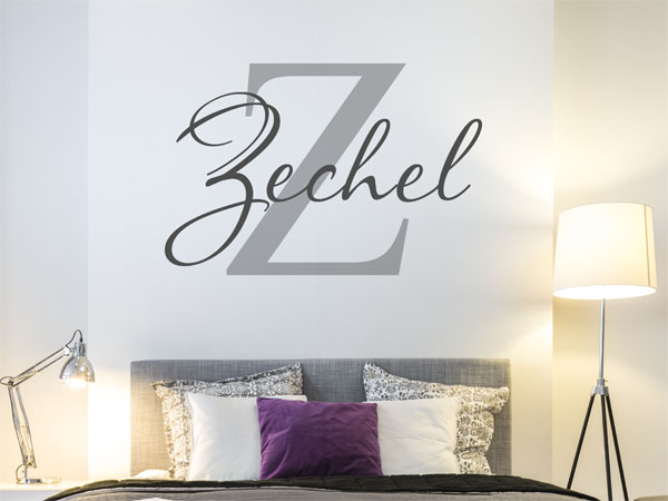 Wandtattoo Zechel Nachname