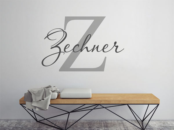 Wandtattoo Zechner Nachname