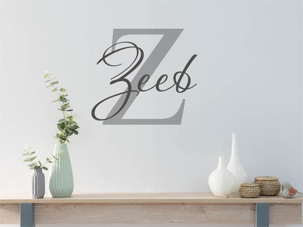 Wandtattoo Zeeb Nachname