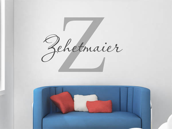Wandtattoo Zehetmaier Nachname