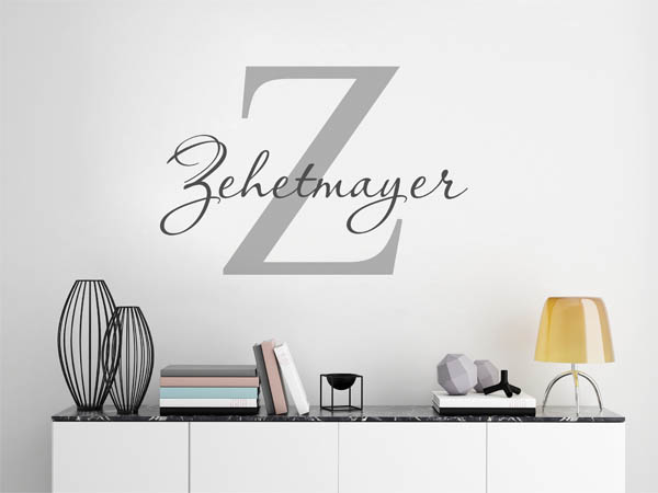 Wandtattoo Zehetmayer Nachname