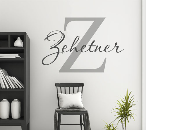 Wandtattoo Zehetner Nachname