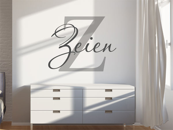 Wandtattoo Zeien Nachname