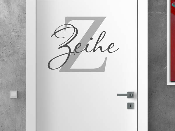 Wandtattoo Zeihe Nachname