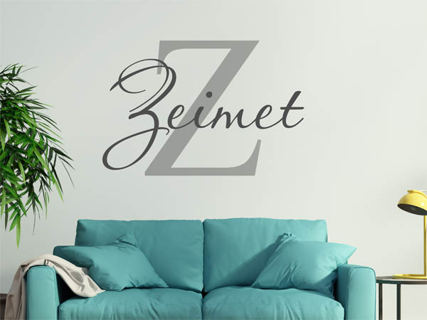 Wandtattoo Zeimet Nachname