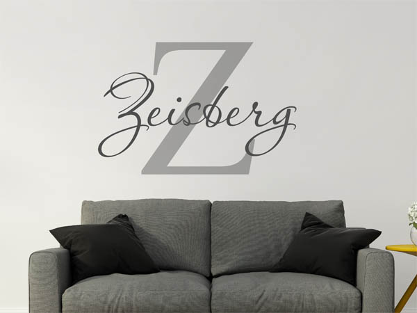 Wandtattoo Zeisberg Nachname