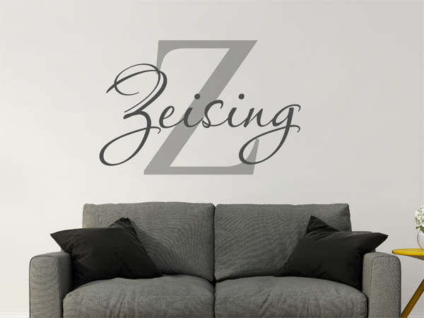 Wandtattoo Zeising Nachname
