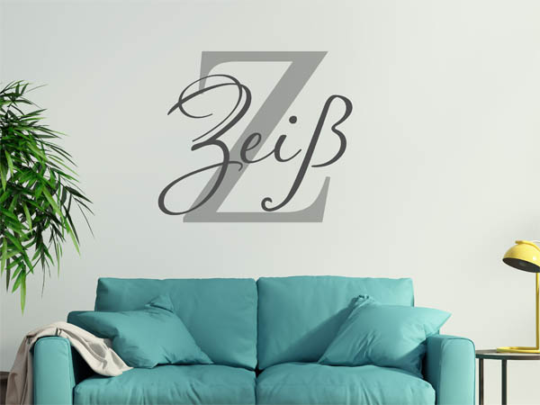 Wandtattoo Zeiß Nachname