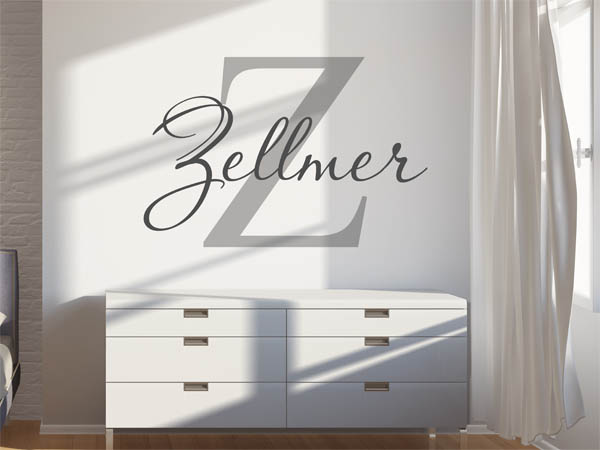 Wandtattoo Zellmer Nachname