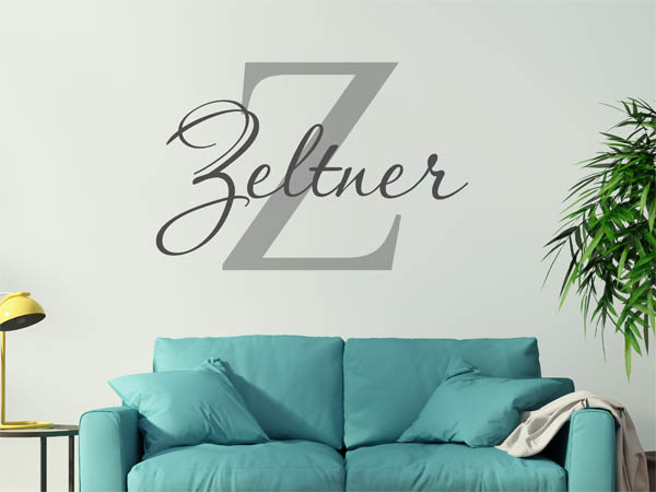 Wandtattoo Zeltner Nachname