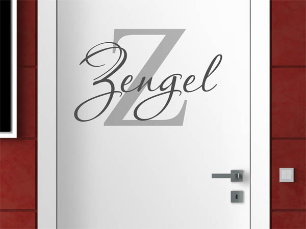 Wandtattoo Zengel Nachname