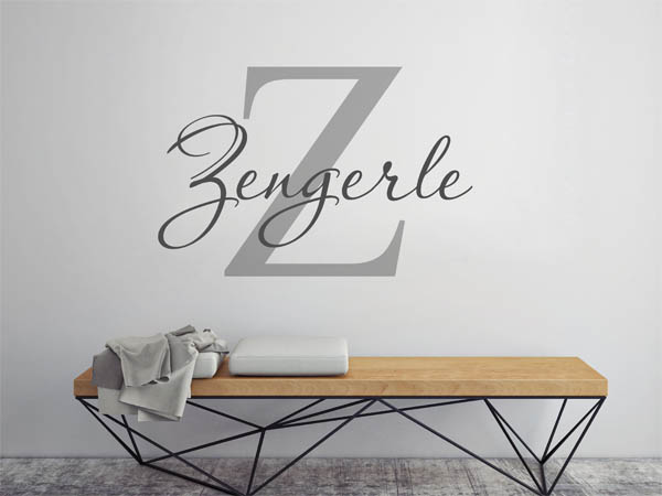 Wandtattoo Zengerle Nachname