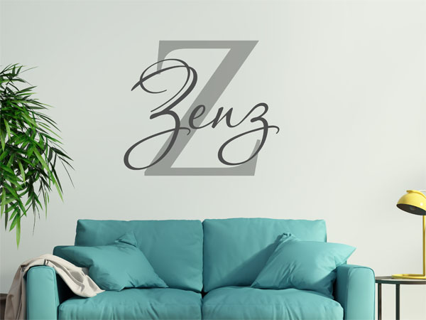 Wandtattoo Zenz Nachname