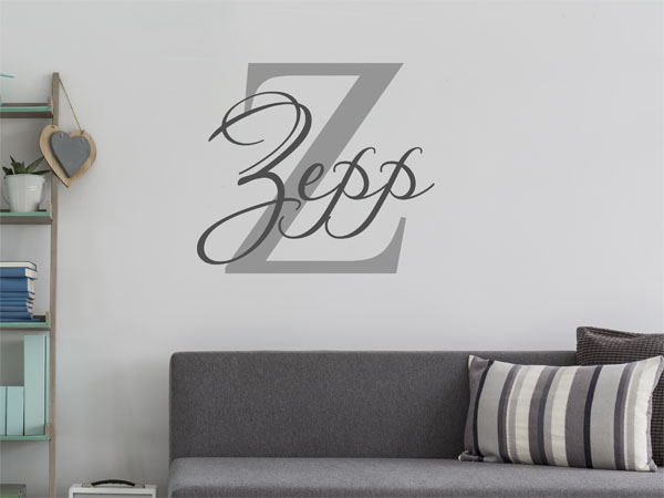Wandtattoo Zepp Nachname