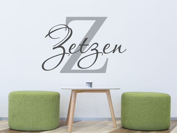 Wandtattoo Zetzen Nachname