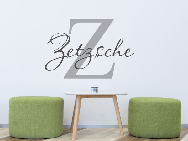 Wandtattoo Zetzsche Nachname