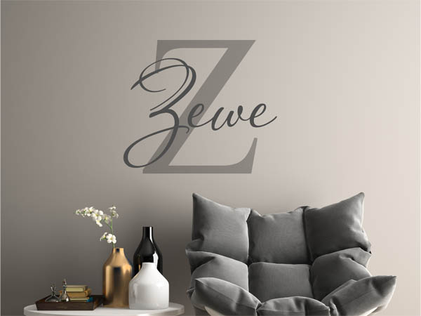 Wandtattoo Zewe Nachname