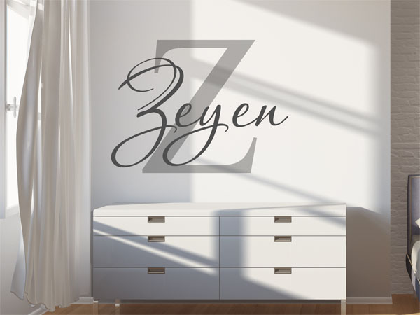 Wandtattoo Zeyen Nachname