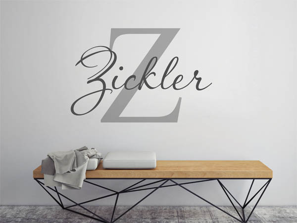 Wandtattoo Zickler Nachname