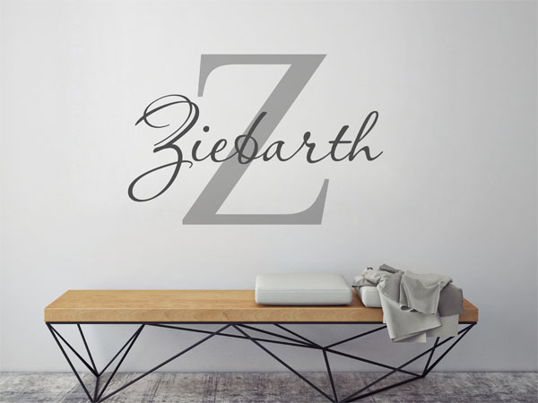 Wandtattoo Ziebarth Nachname