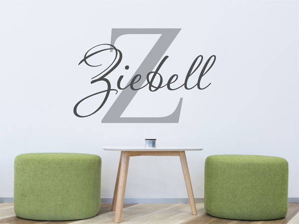 Wandtattoo Ziebell Nachname