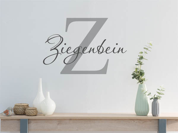 Wandtattoo Ziegenbein Nachname