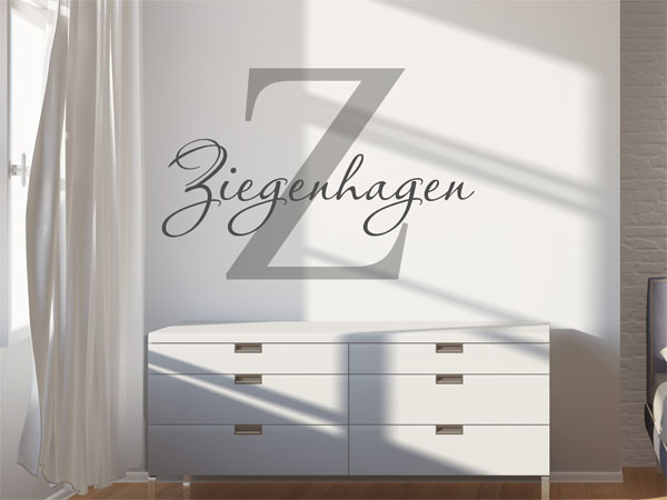 Wandtattoo Ziegenhagen Nachname