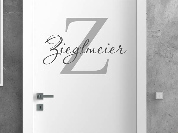 Wandtattoo Zieglmeier Nachname