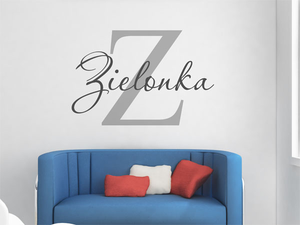 Wandtattoo Zielonka Nachname