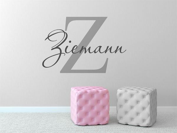 Wandtattoo Ziemann Nachname