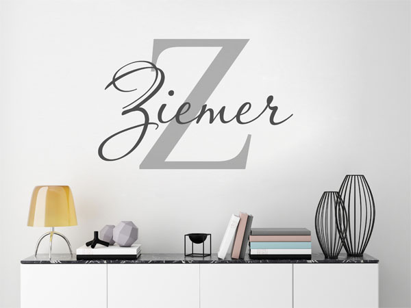 Wandtattoo Ziemer Nachname