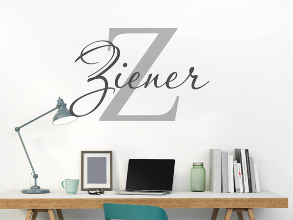 Wandtattoo Ziener Nachname