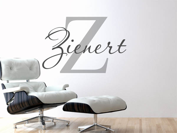 Wandtattoo Zienert Nachname