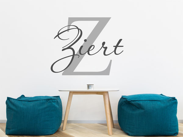 Wandtattoo Ziert Nachname