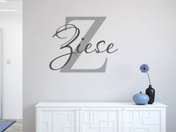 Wandtattoo Ziese Nachname