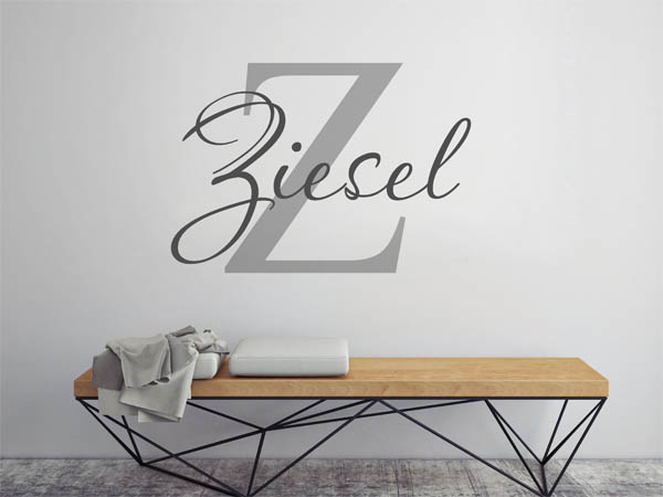 Wandtattoo Ziesel Nachname