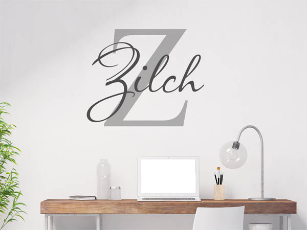 Wandtattoo Zilch Nachname